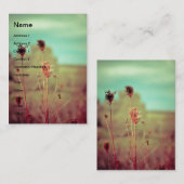 Carte De Visite plantes vintages (Devant / Derrière)