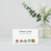 Carte De Visite Planteurs succulents (Debout devant)