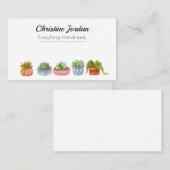 Carte De Visite Planteurs succulents (Devant / Derrière)