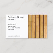 Carte De Visite Plaque classique simple en bois (Devant)