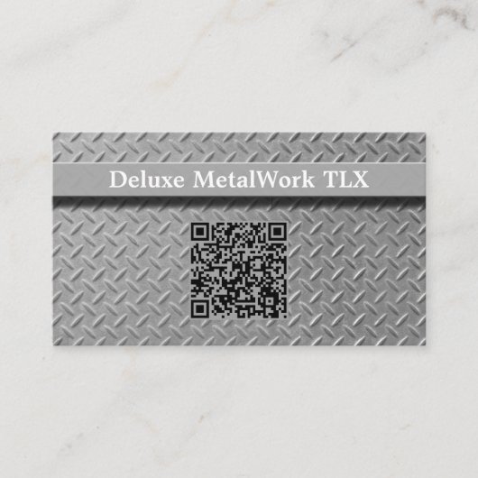 Carte De Visite Plaque de diamant professionnelle QR Code Rustique (Devant)