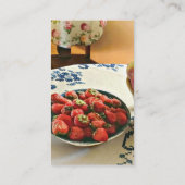 Carte De Visite Plaque De Fraises (Dos)