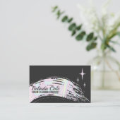 Carte De Visite Plaque de nettoyage à savon Holographique moderne (Debout devant)