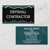 Carte De Visite Plaque de nom élégante de l'entrepreneur de mur de (Devant / Derrière)