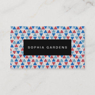 Carte De Visite Plaque de nom - Hexagon Motif 05