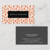 Carte De Visite Plaque de nom - Tracé de peinture - Broche (Devant / Derrière)