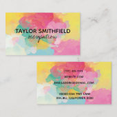 Carte De Visite plaque de peinture (Devant / Derrière)