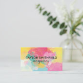 Carte De Visite plaque de peinture (Debout devant)