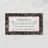 Carte De Visite Plaque de peinture géométrique Art Déco rétro en o (Dos)