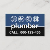 Carte De Visite Plaque de plomberie (Devant)