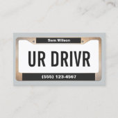 Carte De Visite Plaque de service de taxi (Devant)