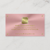 Carte De Visite Plaque d'identification or, rose poli, Conseiller (Devant)