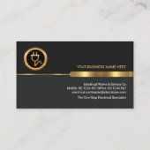 Carte De Visite Plaque dorée pour couches grises professionnelles (Dos)