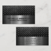 Carte De Visite Plaqué en acier | Metallique (Devant / Derrière)