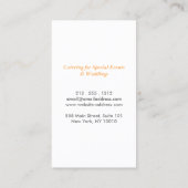 Carte De Visite PLAQUE EN ARGENT sur NOIR (Dos)