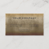 Carte De Visite Plaque métallique arrondie en bronze ID327 (Dos)