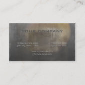 Carte De Visite Plaque métallique brute usée ID327 (Dos)