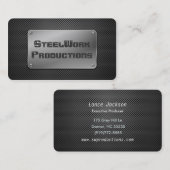 Carte De Visite Plaque métallique perforée (Devant / Derrière)