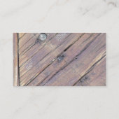 Carte De Visite Plaque texturée en bois patiné (Dos)