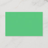 Carte De Visite Plaque verte d'Emeraude (Dos)
