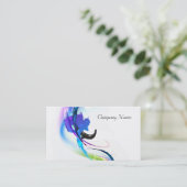 Carte De Visite Plaques de peinture de couleur de matin Abstraites (Debout devant)