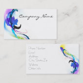 Carte De Visite Plaques de peinture de couleur de matin Abstraites (Devant / Derrière)