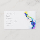 Carte De Visite Plaques de peinture de couleur de matin Abstraites (Dos)