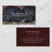 Carte De Visite Plaques de poids, Entraîneur personnel, Instructeu (Devant / Derrière)