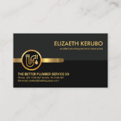 Carte De Visite Plaques de rétroéclairage gris noir (Devant)