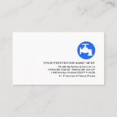 Carte De Visite Plaques de trapézium gris plomberie (Dos)