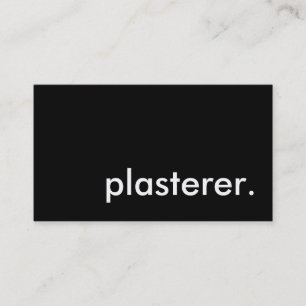 Carte De Visite plasterer.
