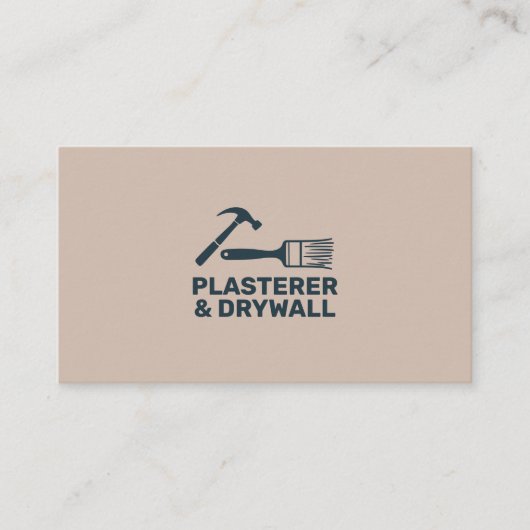 Carte De Visite Plasterer & Drywall (Devant)