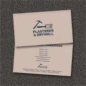 Carte De Visite Plasterer & Drywall