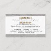 Carte De Visite Plastering Services  (Dos)