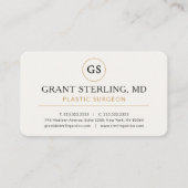 Carte De Visite Plastic Surgeon Doctor Professional (Devant)