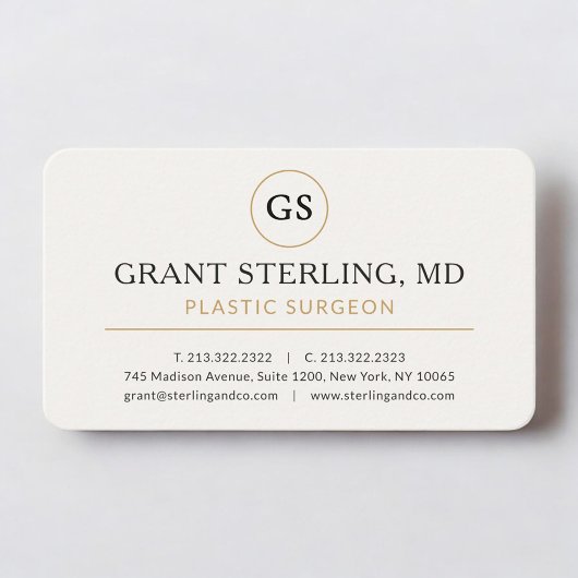 Carte De Visite Plastic Surgeon Doctor Professional
