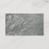 Carte De Visite Plastique chiffonné par blanc (Dos)