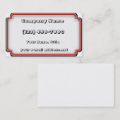 Carte De Visite Plastique empilé moderne (Devant / Derrière)