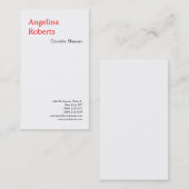 Carte De Visite Plastique professionnel tendance (Devant / Derrière)