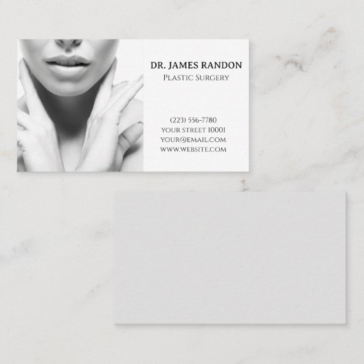 Carte de visite plastique surgery (Devant / Derrière)