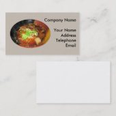 Carte De Visite Plat chinois de nouille de boeuf (Devant / Derrière)