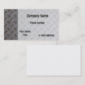 Carte De Visite Plat de bande de roulement en métal (Devant / Derrière)