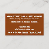 Carte De Visite Plat de Calamari frits Alimentation Italienne Entr (Dos)