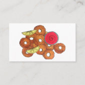 Carte De Visite Plat de Calamari frits Alimentation Italienne Entr (Devant)
