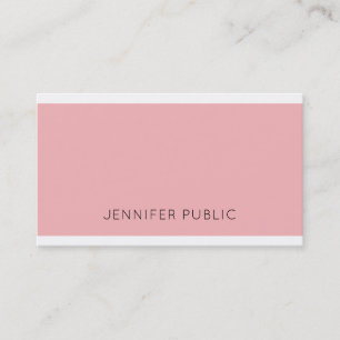 Carte De Visite Plat flamboyant Design moderne Rose Professionnel