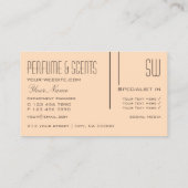 Carte De Visite Plat Pastel avec Initiales Chic Professionnel (Dos)