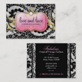 Carte De Visite Plat rose de 311 Lace de Luxe Lavish (Devant / Derrière)