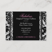 Carte De Visite Plat rose de 311 Lace de Luxe Lavish (Dos)