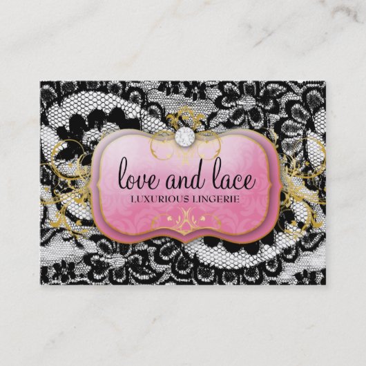Carte De Visite Plat rose de 311 Lace de Luxe Lavish (Devant)