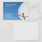 Carte De Visite Plat satellite (Devant / Derrière)